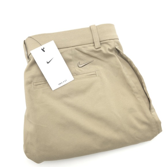 Nike Dri-FIT Golf Pants Men's 36x34 Beige Standard Fit Stretch AJ5489-247